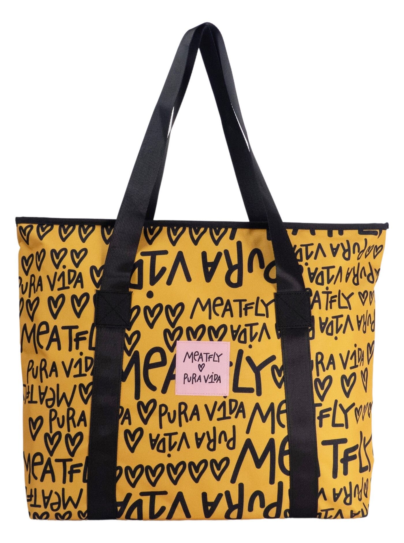 Meatfly plážová kabelka X Pura Vida Skye Yellow/Black | Žlutá | Velikost One Size