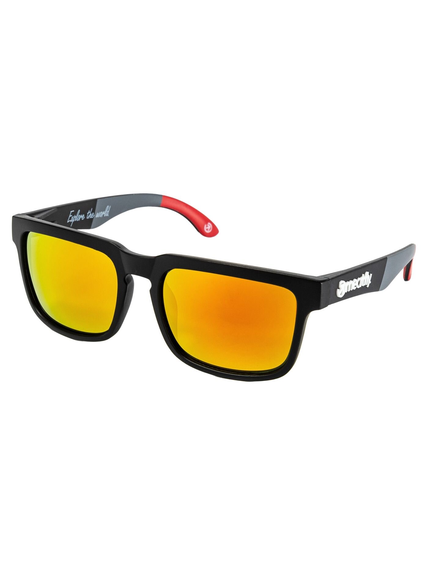 Levně Meatfly sluneční brýle Memphis Red Stripes | Černá | Velikost One Size