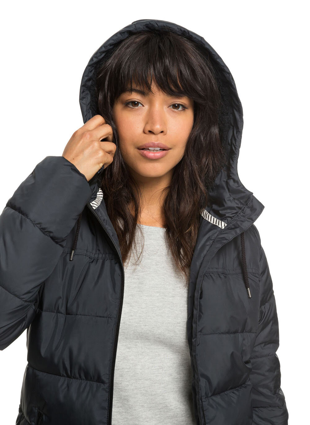 Damska bunda Roxy Harbor Days Jacket True Black Meatfly