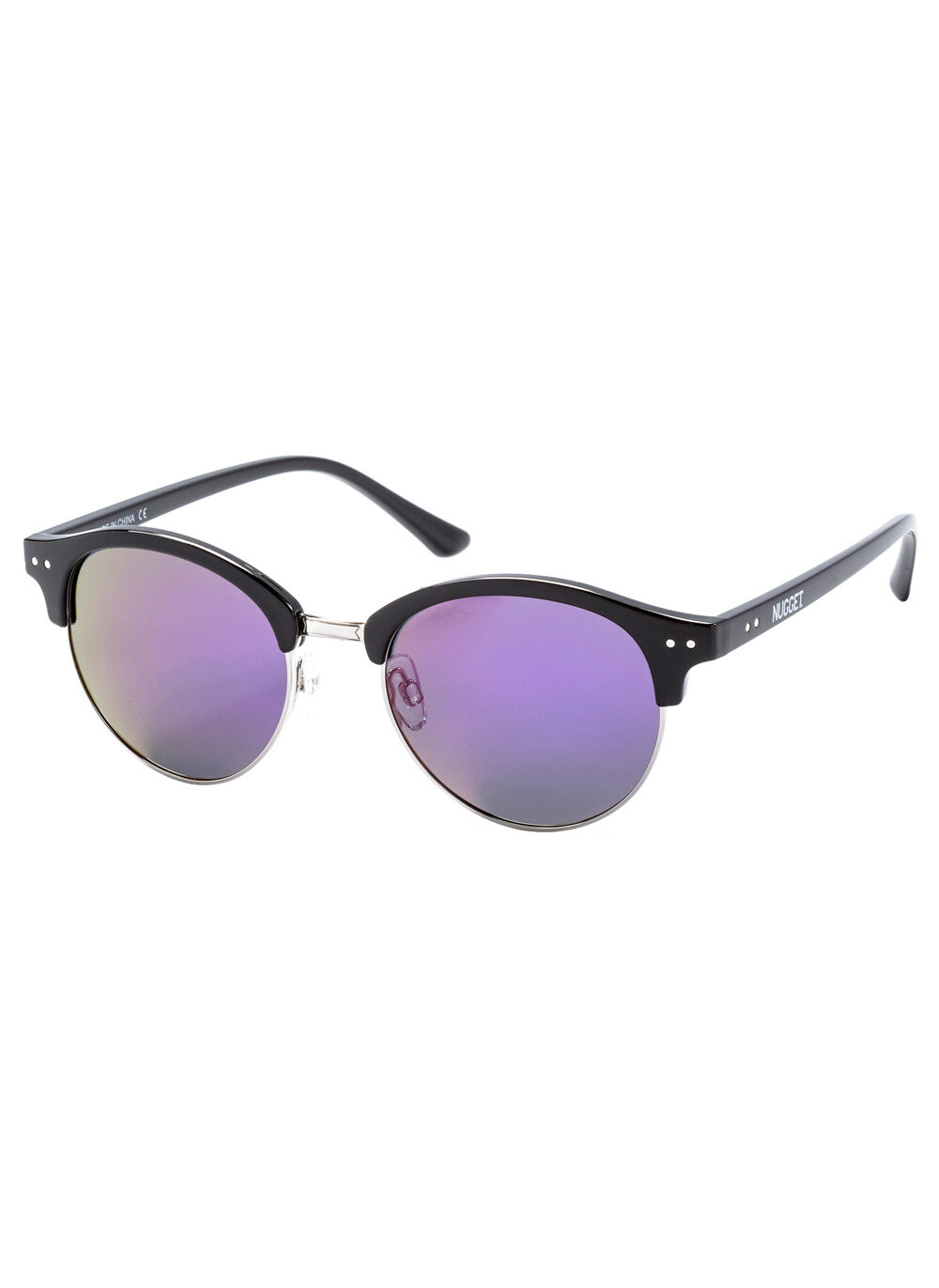 Levně Nugget sluneční polarizační brýle Sherrie Black Glossy Purple | Černá | Velikost One Size