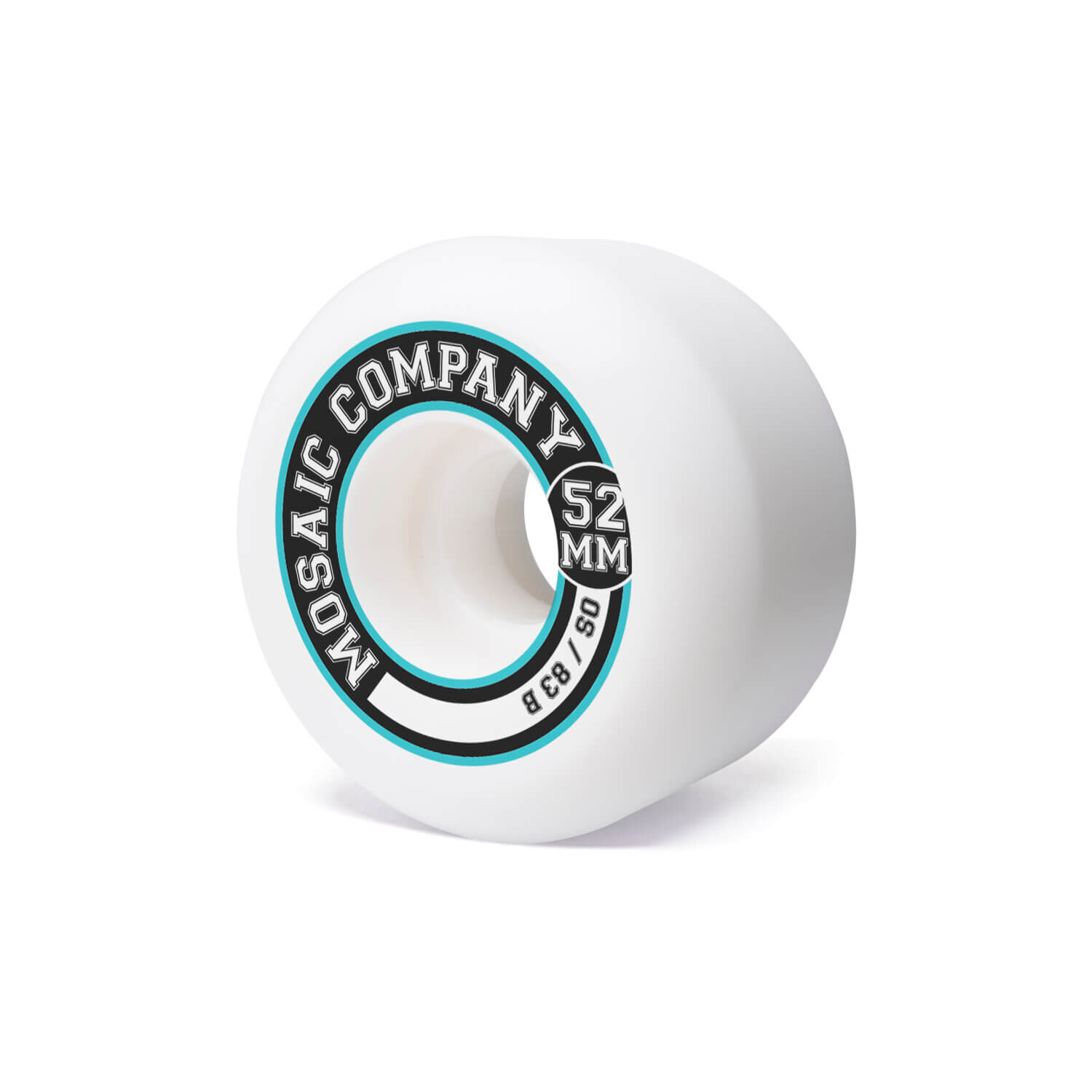 Levně Mosaic skateboardová kolečka OS College 52 mm 83B | Bílá | Velikost skate 52 mm