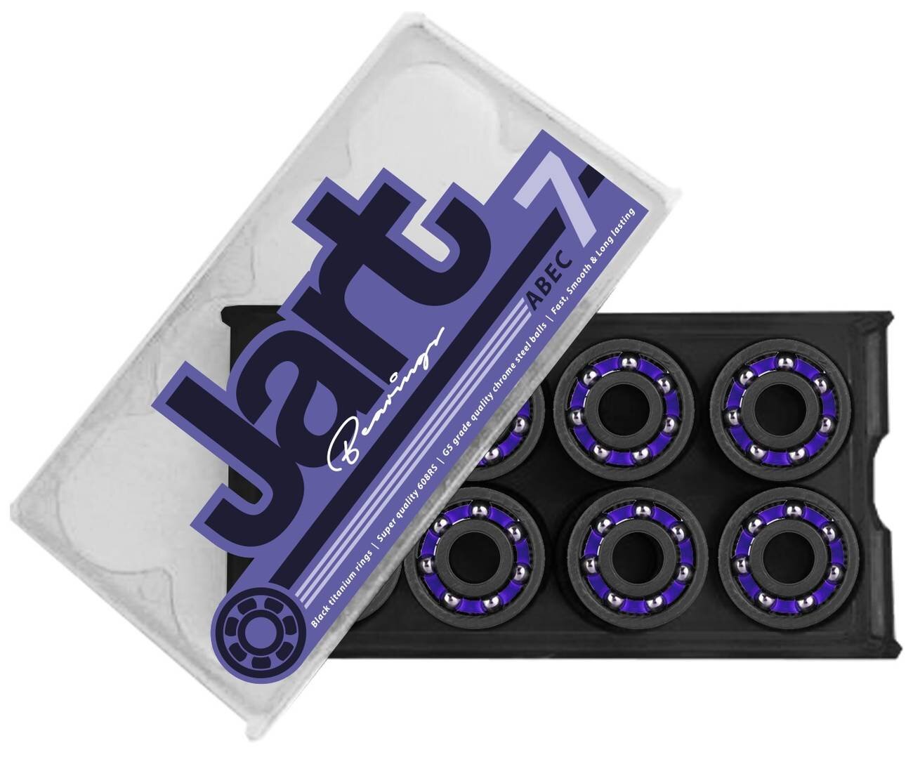 Jart ložiska Bearings Pack 608 Abec 7 uni | Velikost skate 608