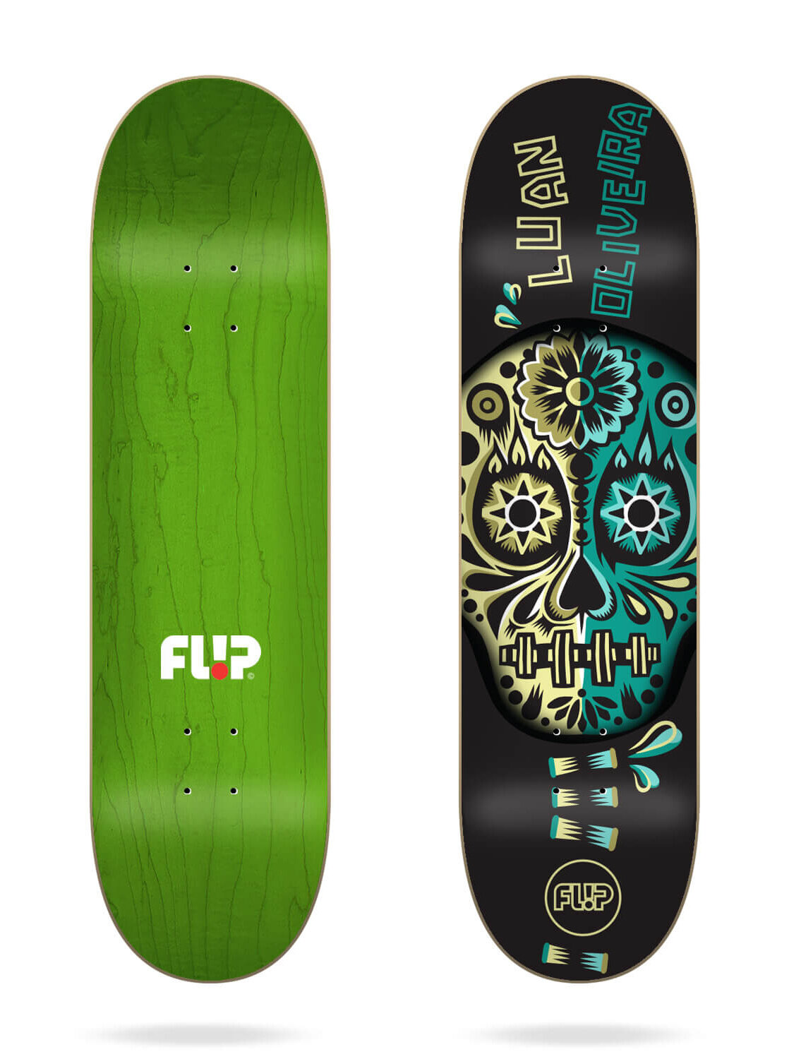 Levně Flip skateboardová deska Luan Blacklight 8.13" | Velikost skate 8,13"