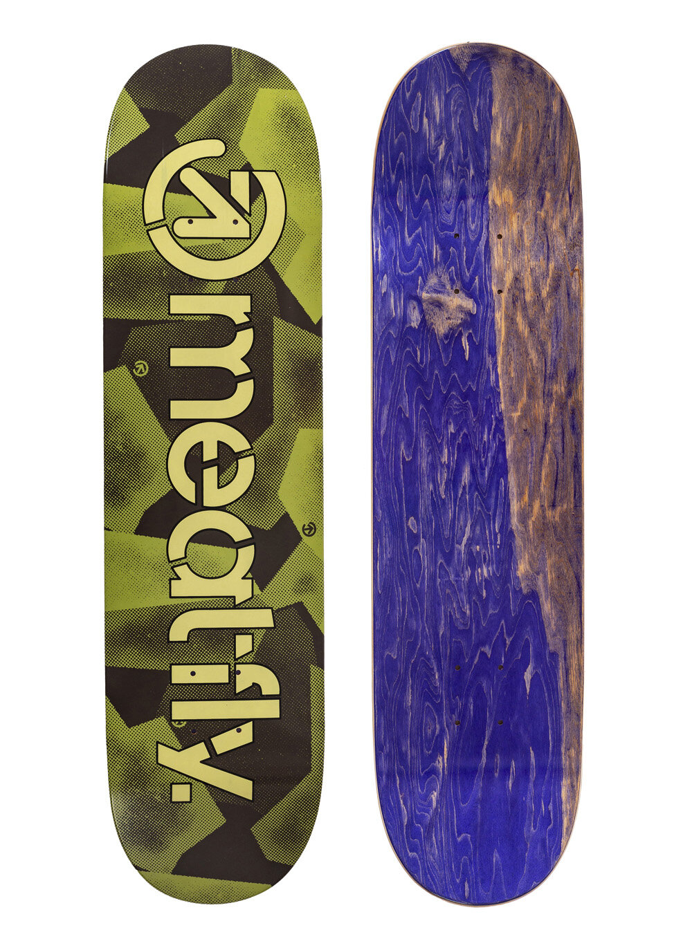 Levně Meatfly skateboardová deska Flipin Mellow A - Olive Camo | Zelená | Velikost skate 8,5"