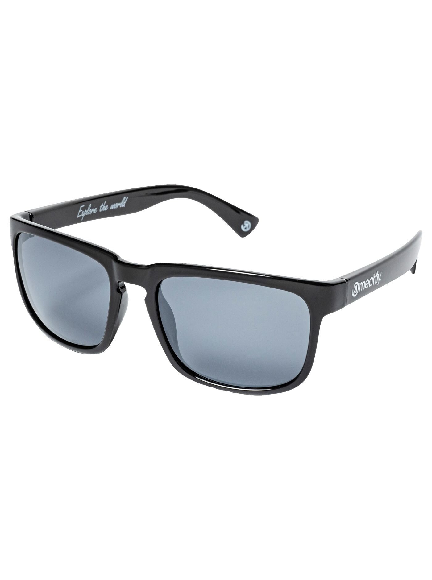 Levně Meatfly sluneční polarizační brýle Gammy Black Glossy/Black | Černá | Velikost One Size