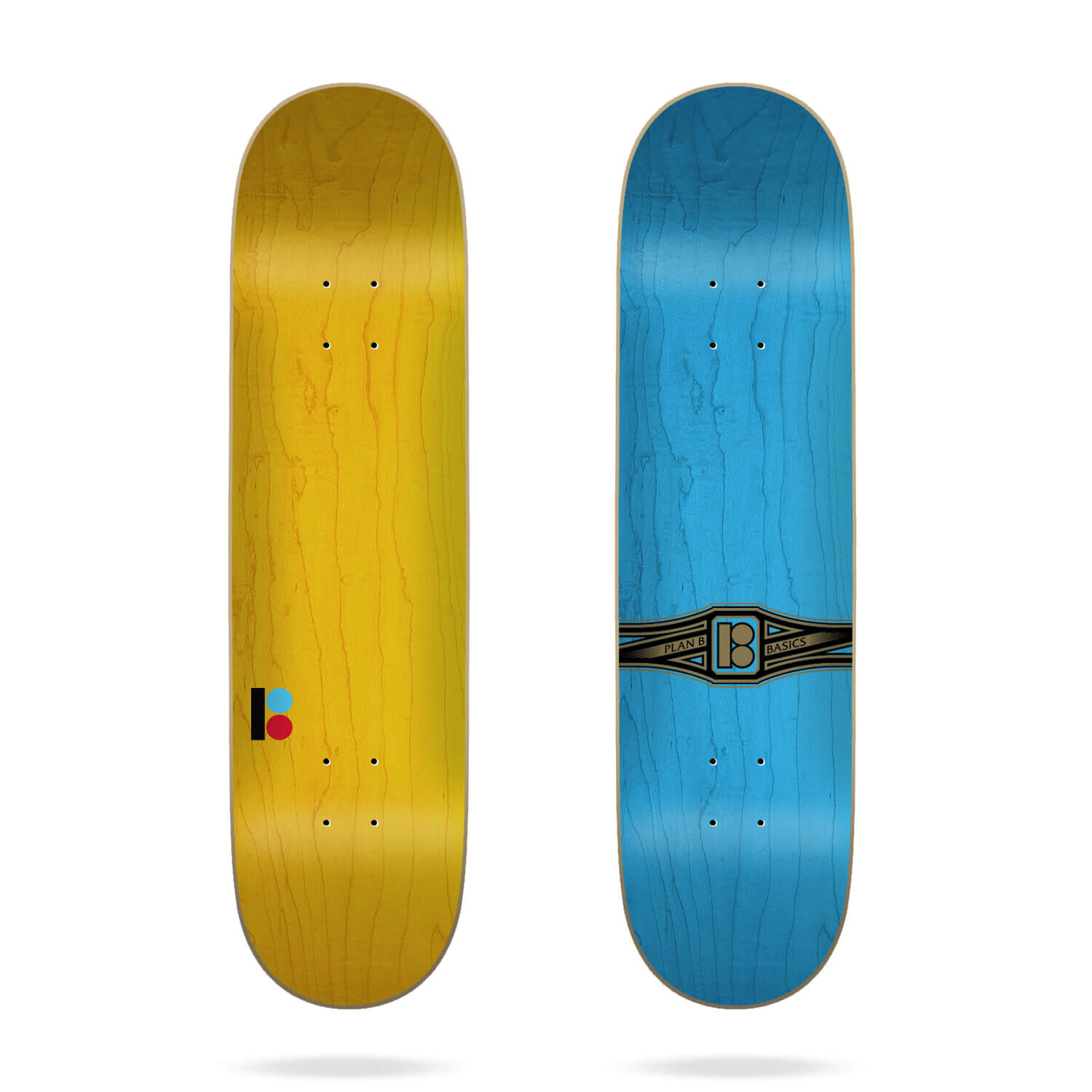 Levně Plan b skateboardová deska Basics 7.87" x 31.75" | Modrá | Velikost skate 7,87"