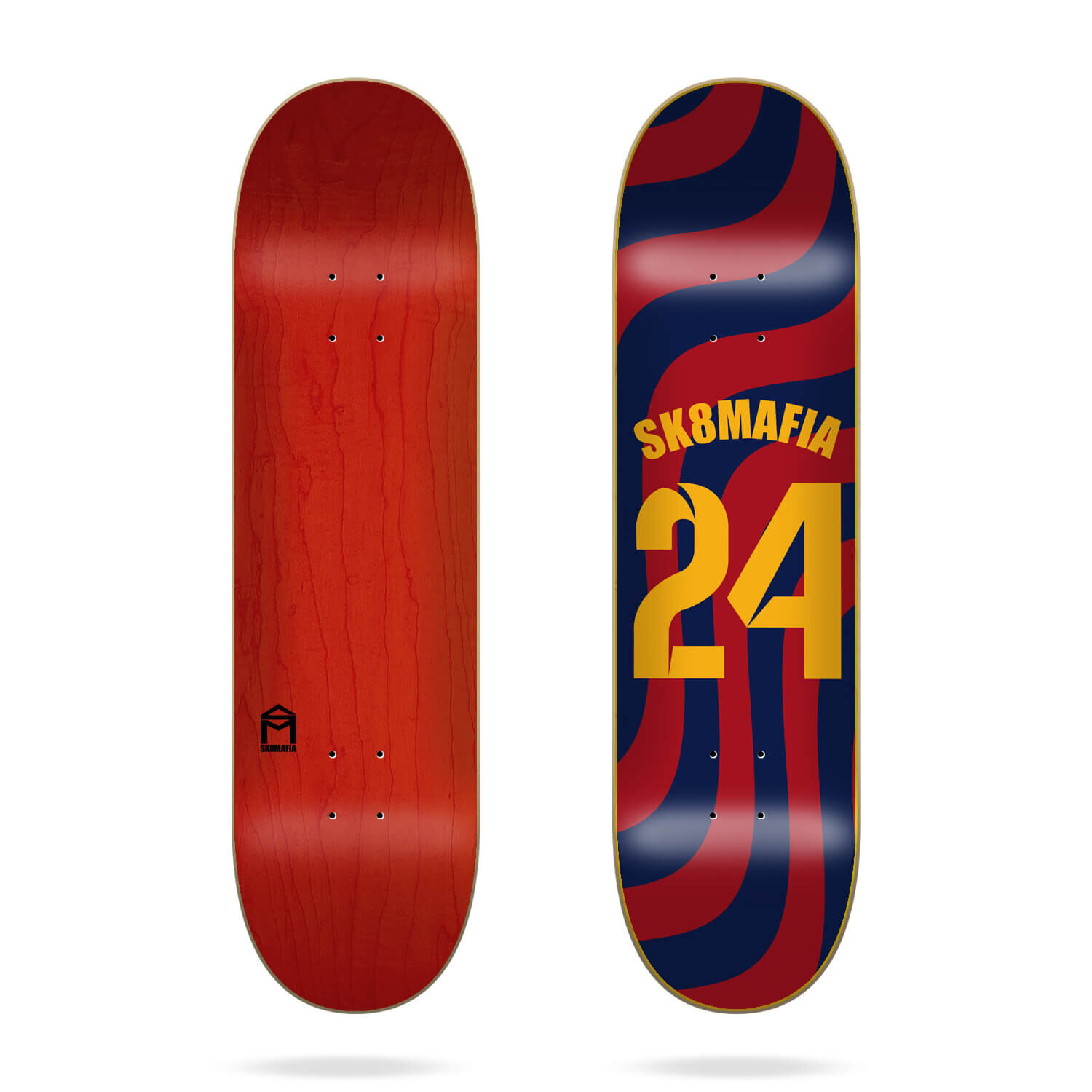 Levně Sk8mafia skateboardová deska Barci 8.1" x 32" | Červená | Velikost skate 8,125"