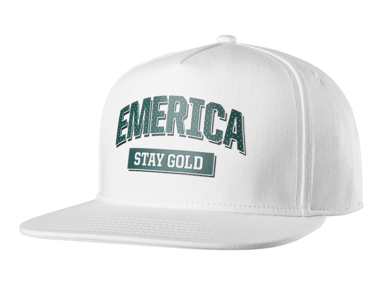 Levně Emerica kšiltovka Team Stay Gold Snapback White | Bílá | Velikost One Size