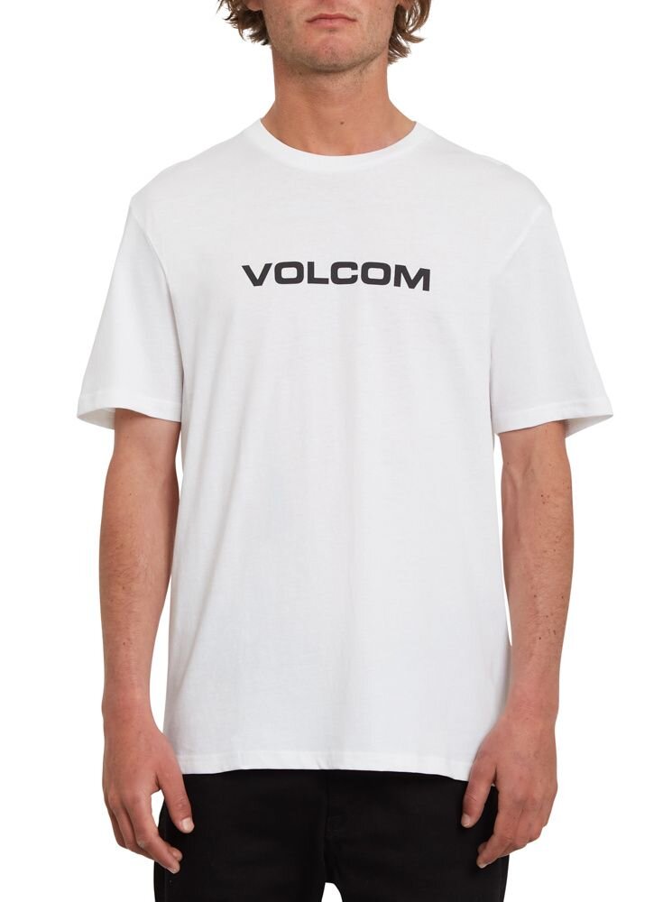 Levně Volcom pánské tričko Euro Bsc Ss White | Bílá | Velikost L