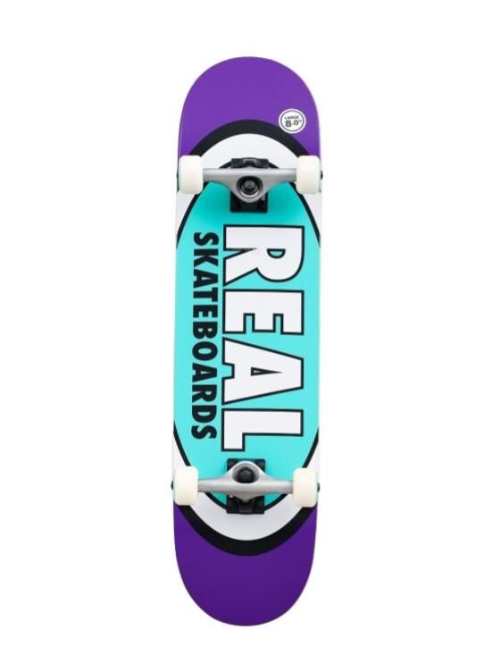 Levně Real skateboard Classic Oval II Purple blue | Fialová | Velikostsk 8,06