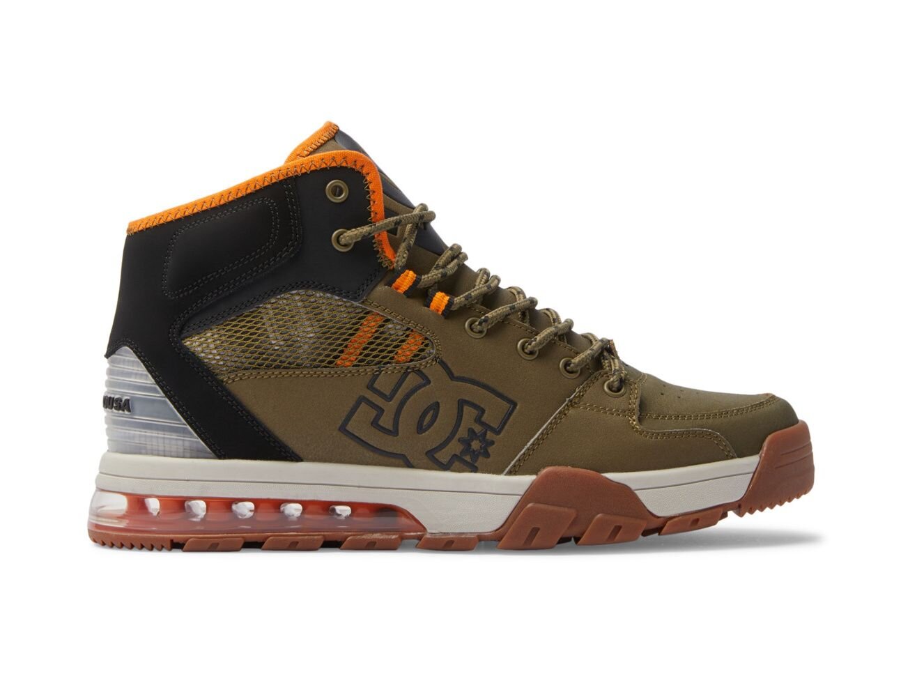 Levně Dc shoes pánské boty Versatile HI WR Olive/Black | Černá | Velikost 10 US