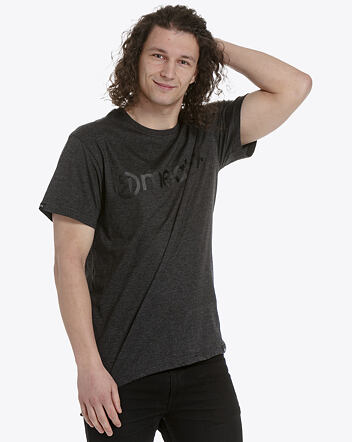 Pánské tričko Meatfly MF Logo, Charcoal Heather