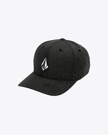 Kšiltovka Volcom Full Stone Hthr Flexfit Hat, Charcoal Heather