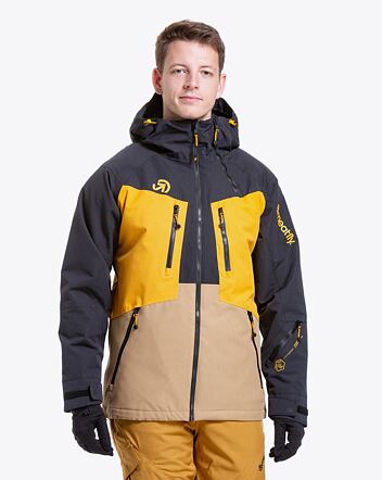 Pánská SNB & SKI bunda Meatfly Cronos, Tan/Black