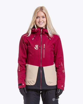 Dámská SNB & SKI bunda Meatfly Gaia, Beet Red
