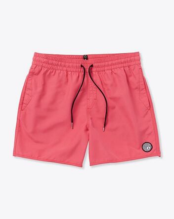 Pánské šortky Volcom Lido Solid Trunk 16, Washed Ruby