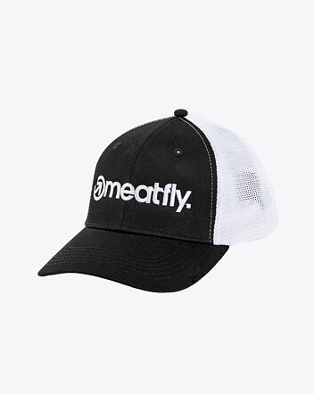 Kšiltovka Meatfly MF Logo Trucker, White / Black