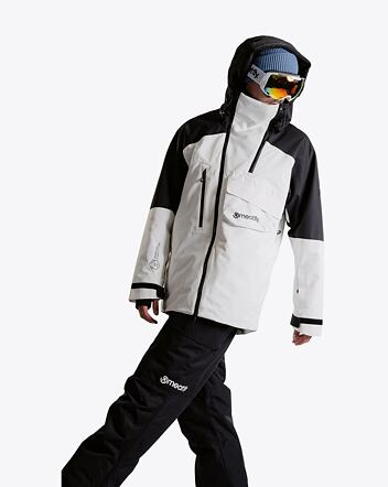 Pánská SNB & SKI bunda Meatfly Blake, Clouds White