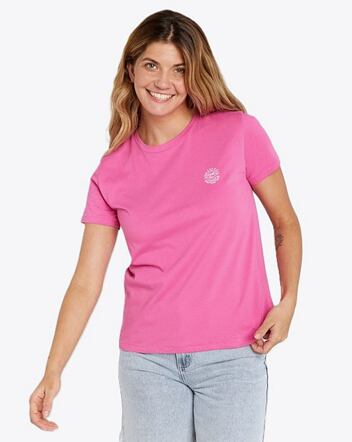 Dámské tričko Rip Curl Re-Entry Crew, Hot Pink
