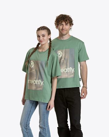 Unisex tričko Meatfly Junglist, Grey Leaf