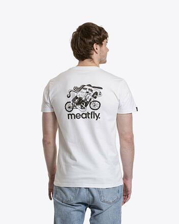 Pánské tričko Meatfly Keke Moto, White