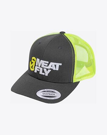 Kšiltovka Meatfly Setty Trucker, Neon Green / White / Charcoal