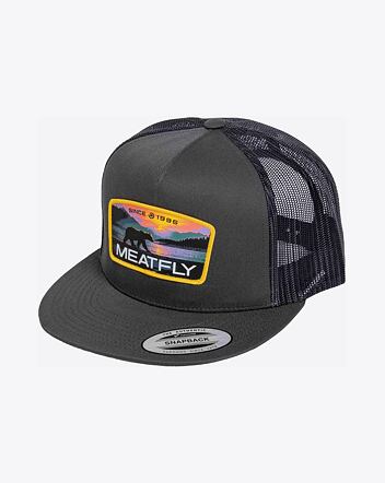 Kšiltovka Meatfly Thunderbolt Trucker, Yellow Alaska / Charcoal