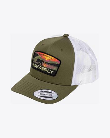 Kšiltovka Meatfly MF View Trucker, Red Alaska / Buck / White