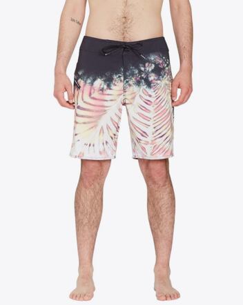 Pánské plavky Volcom Mad Wash Mod 19, Whitecap Grey