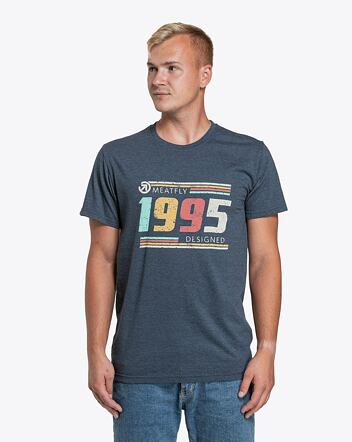 Pánské tričko Meatfly 1995, Navy Heather