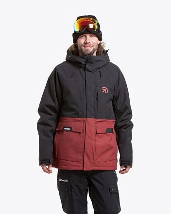 Pánská SNB & SKI bunda Meatfly Vertigo, Merlot / Black