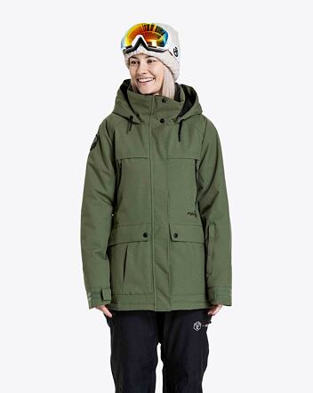 Dámská SNB & SKI bunda Meatfly Terra, Bronze Green