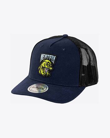 Kšiltovka Meatfly Hawkye Trucker, Navy Blue Panther