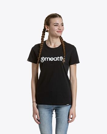 Dámské tričko Meatfly Ladies MF Logo, Black