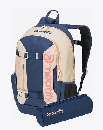 Batoh Meatfly Basejumper, Beige / Sea, 22 L + PENÁL ZDARMA