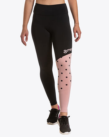 Dámské legíny Meatfly Arabel, Pink/Black