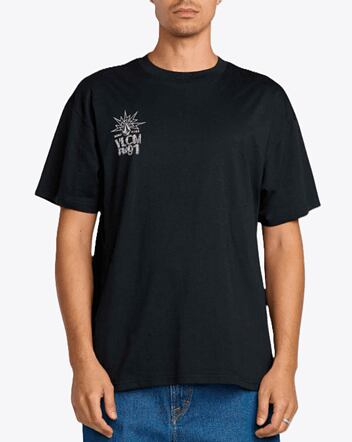 Pánské tričko Volcom Tune In Sst, Antique Black