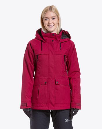 Dámská SNB & SKI bunda Meatfly Terra, Beet Red