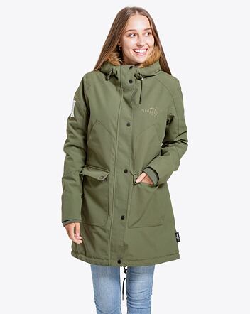 Dámská parka Meatfly Amber, Olive