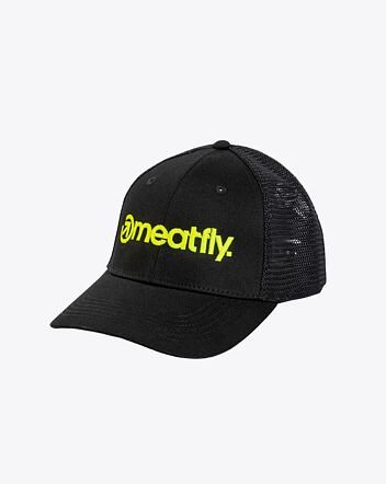 Kšiltovka Meatfly MF Logo Trucker, Lime / Black