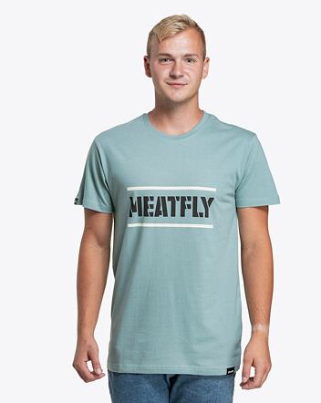 Pánské tričko Meatfly Rele, Dusty Mint