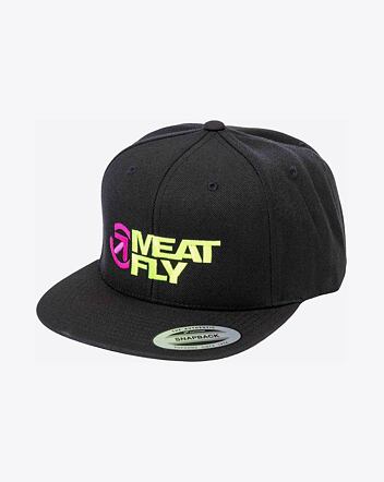 Kšiltovka Meatfly Ness Snapback, Lime / Black