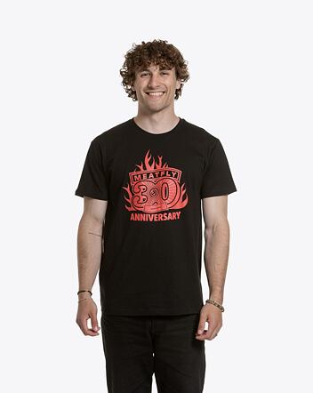 Pánské tričko Meatfly Flame, Black