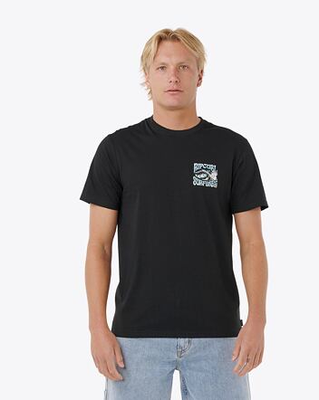 Pánské tričko Rip Curl Hazed & Tubed, Black