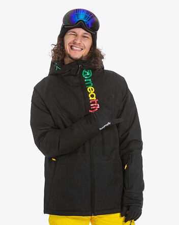 Pánská SNB & SKI bunda Meatfly Hoax, Black Rasta