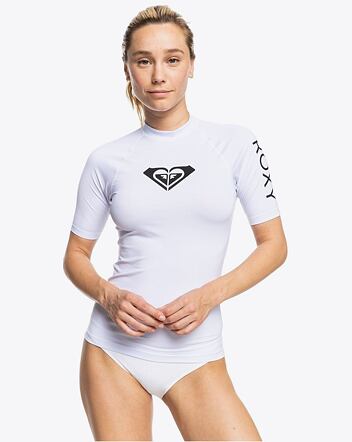 Dámské tričko na surf Roxy Whole Hearted, Bright White