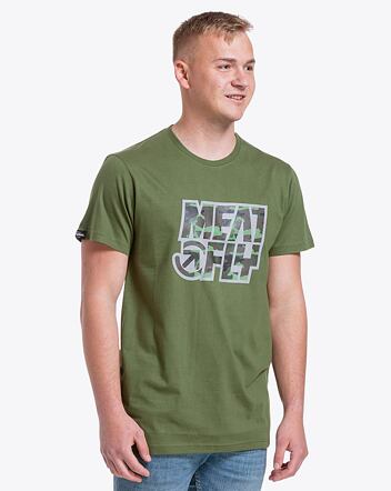 Pánské tričko Meatfly Repash, Olive