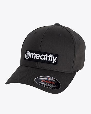 Kšiltovka Meatfly Raptor Flexfit, Dark Grey Logo