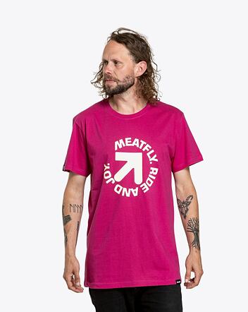 Pánské tričko Meatfly Arrow, Magenta