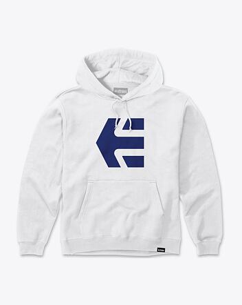 Pánská mikina Etnies Classic Icon Hoodie, White / Blue
